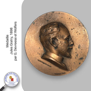 Médaille - Jules Gratry, 1898 par G. Devreese et Wolfers