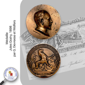 Médaille - Jules Gratry, 1898 par G. Devreese et Wolfers