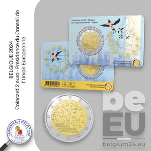 Coincard 2 euro BELGIQUE 2024 - Présidence du Conseil de l'Union Européenne