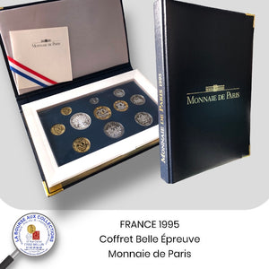 FRANCE 1995 - Coffret Belle Epreuve - BE - Monnaie de Paris - Les Francs de l'année