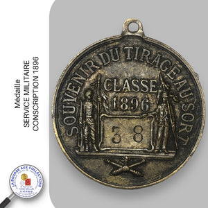 Médaille - SERVICE MILITAIRE - CONSCRIPTION 1896