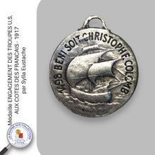 Charger l&#39;image dans la galerie, Médaille - ENGAGEMENT DES TROUPES U.S. AUX COTES DES FRANCAIS - 1917, par Sylla Eustache
