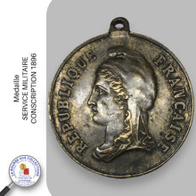 Charger l&#39;image dans la galerie, Médaille - SERVICE MILITAIRE - CONSCRIPTION 1896
