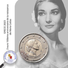 Charger l&#39;image dans la galerie, 2 euro GRÈCE 2023 - 100ème anniversaire de la naissance de Maria Callas
