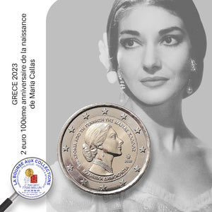 2 euro GRÈCE 2023 - 100ème anniversaire de la naissance de Maria Callas