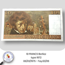 Charger l&#39;image dans la galerie, 10 FRANCS Berlioz type 1972 - 06/03/1975 - Fay.63/09 - NEUF / UNC
