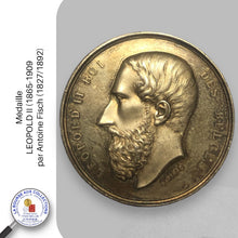 Charger l&#39;image dans la galerie, Médaille - LEOPOLD II (1865-1909) par Antoine Fisch (1827/1892)

