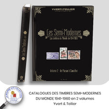 Charger l&#39;image dans la galerie, Yvert &amp; Tellier - CATALOGUES DES TIMBRES SEMI-MODERNES DU MONDE 1941-1960 en 2 volumes
