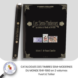 Yvert & Tellier - CATALOGUES DES TIMBRES SEMI-MODERNES DU MONDE 1941-1960 en 2 volumes