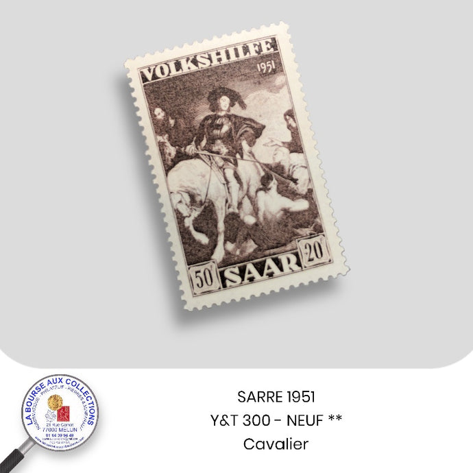 SARRE 1951 - Y&T n° 300 - Cavalier - NEUF **