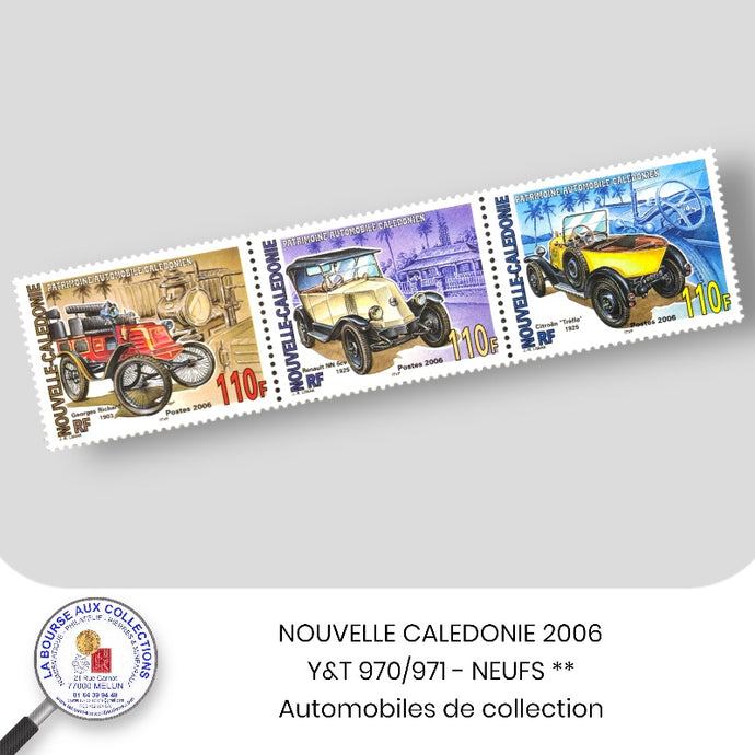 NOUVELLE CALÉDONIE 2006 - Y&T 970/972 - Automobiles de collection - Neufs **