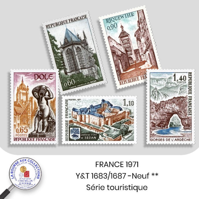 1971 - Y&T 1683/1687 - Série touristique - Neuf **