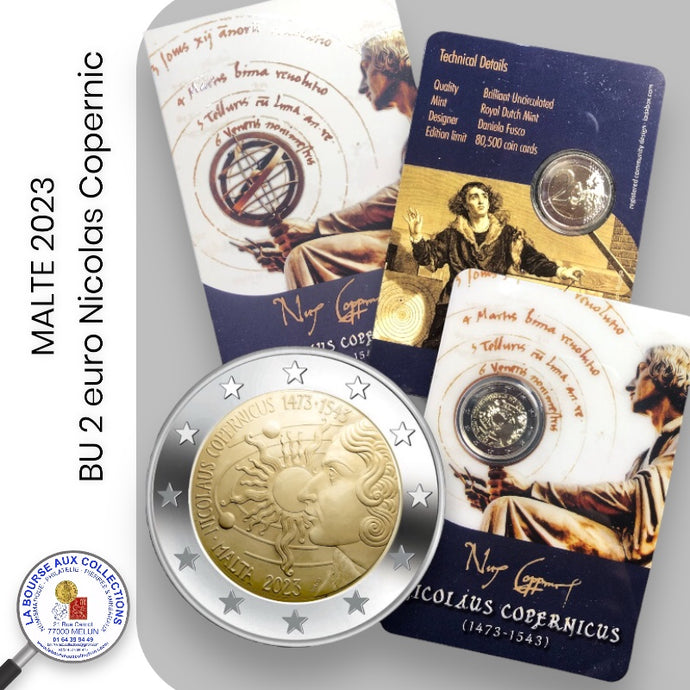 2 euro MALTE 2023 - Nicolas Copernic - BU