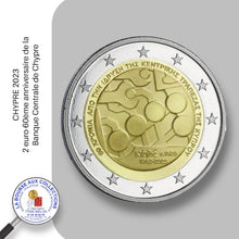 Charger l&#39;image dans la galerie, 2 euro CHYPRE 2023 - 60ème anniversaire de la Banque Centrale de Chypre
