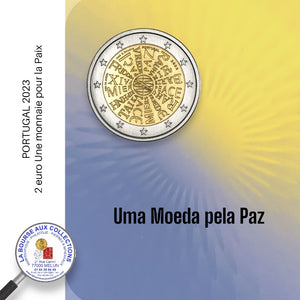2 euro PORTUGAL 2023 - Une monnaie pour la Paix