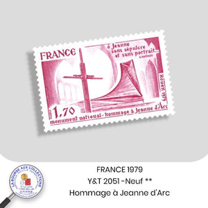 1979 - Y&T 2051 - Hommage à Jeanne d'Arc / Monument national - Neuf **