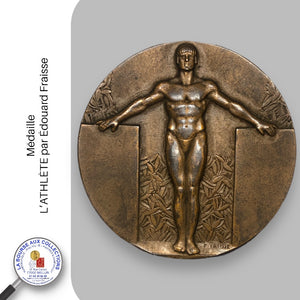 Médaille - L'ATHLETE, par Edouard Fraisse (1880/1945)