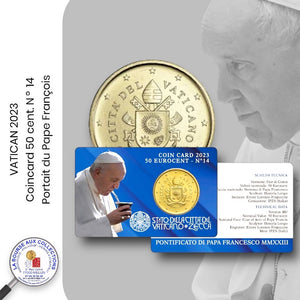 VATICAN 2023 - Coincard n° 14 - 50 c. Armoiries du Pape François