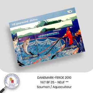 DANEMARK-FEROE 2010 - Y&T BF 25- Saumon / Aquaculteur - Neufs **