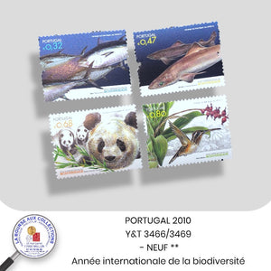 PORTUGAL 2010 - Y&T 3466/3469 - Année internationale de la biodiversité - Neufs **