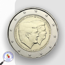 Charger l&#39;image dans la galerie, 2 euro PAYS-BAS 2014 - Double portrait de la famille royale le Roi Willem-Alexander et la Reine Béatrix / La Bourse aux Collections Numismate Melun
