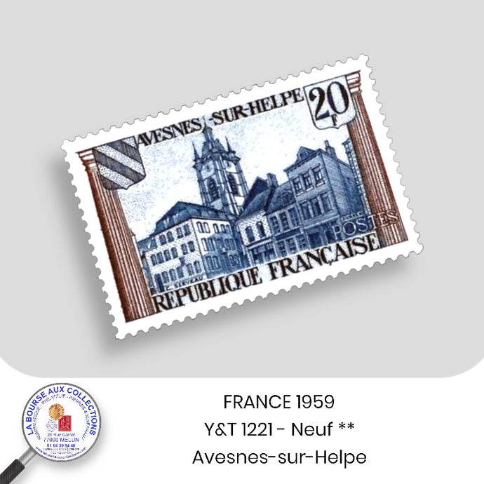 1959 - Y&T 1221 - Tricentenaire du traité des Pyrénées / Avesnes-s-Helpe - Neuf **