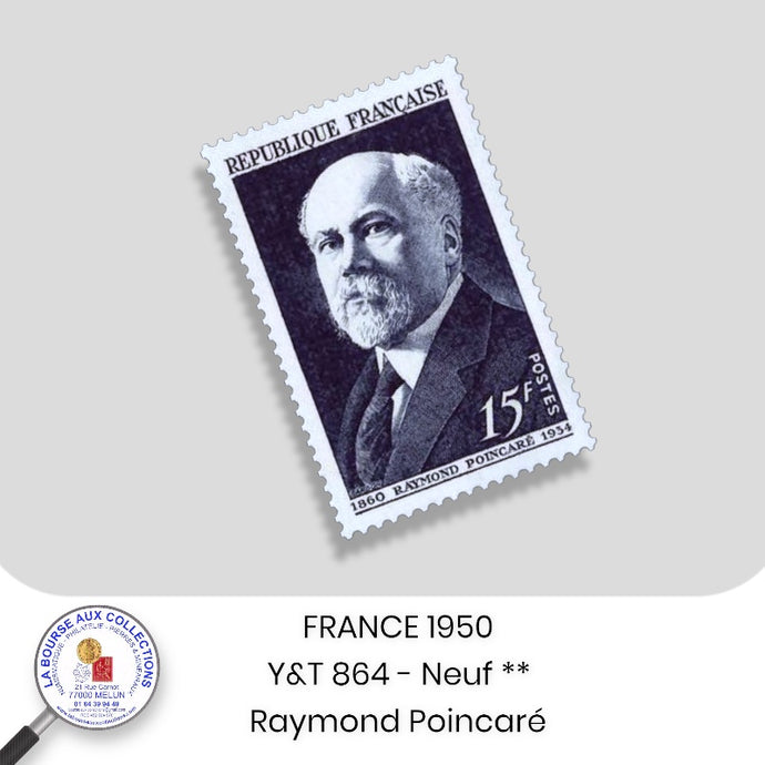 1950 - Y&T 864 - Raymond Poincaré -  Neuf **