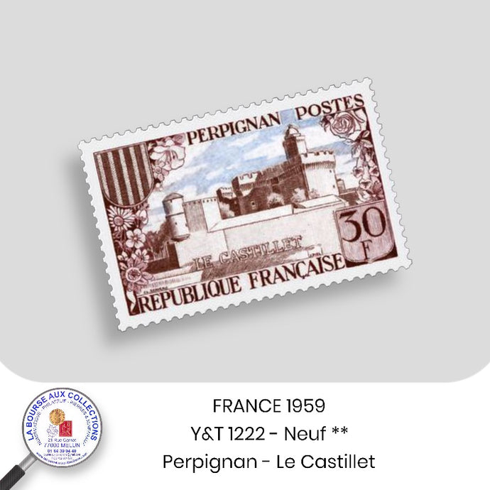 1959 - Y&T 1222 - Tricentenaire du traité des Pyrénées / Perpignan - Neuf **