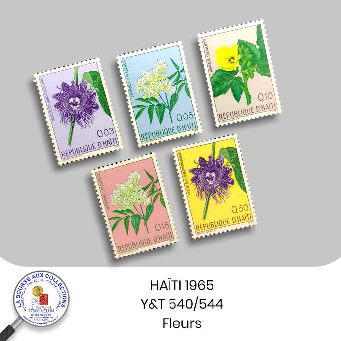 HAITI 1965 - Y&T 540/544 - Fleurs - NEUF **