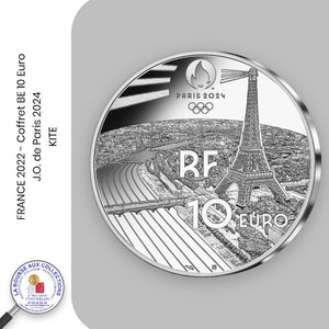 10 euro FRANCE 2022 -  J.O. de Paris 2024 - KITE - Coffret BE