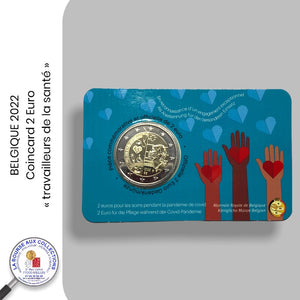 Coincard 2 euro BELGIQUE 2022 - « Travailleurs de la santé »