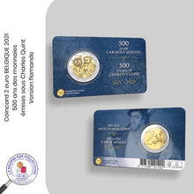 Charger l&#39;image dans la galerie, Coincard 2 euro BELGIQUE 2021 - 500 ans des pièces de monnaie émises sous Charles Quint
