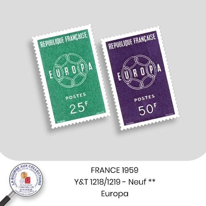 1959 - Y&T 1218/1219 - Europa - Neuf **