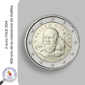 2 euro ITALIE 2014 - 450 ans de la naissance de Galilée (1564/2014)