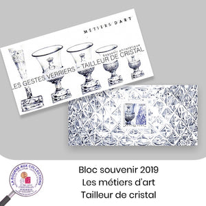 2019 - Bloc souvenir n° 152 - Les métiers d'art : tailleur de cristal - Neuf **