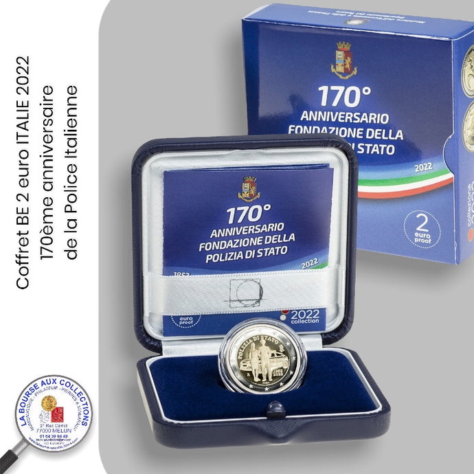 Coffret BE 2 euro ITALIE 2022 - 170ème anniversaire de la Police Italienne.