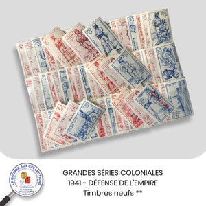 GRANDES SÉRIES COLONIALES - 1941 Défense de l'Empire - Neufs **