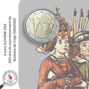 2 euro SLOVÉNIE 2014 - 600 ans du couronnement de Barbara de Celje