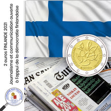 Charger l&#39;image dans la galerie, 2 euros FINLANDE 2021 -  Journalisme et communication ouverte à l&#39;appui de la démocratie finlandaise
