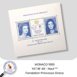MONACO 1989  - Y&T BF 48 – Fondation Princesse Grace - NEUF **