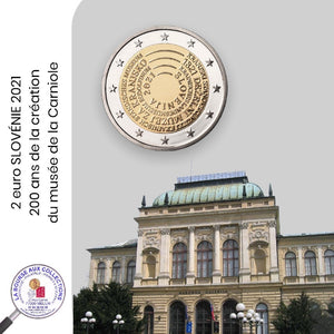 2 euro SLOVENIE 2021 - 200e anniversaire de la création du Musée provincial de Carniole