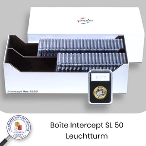 Boîte Intercept SL 50 pour 50 slabs (QUICKSLAB, PCGS? NGC ...)