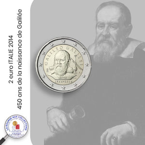 2 euro ITALIE 2014 - 450 ans de la naissance de Galilée (1564/2014)