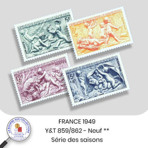 1949 - Y&T 859/862 - Série des saisons  -  Neufs **