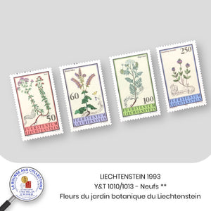 LIECHTENSTEIN 1993 - Y&T 1010/1013 - Fleurs du jardin botanique du Liechtenstein - Neufs **