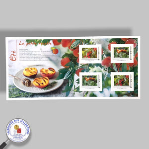 2021 - Collector 4 timbres adhésifs TVP - Les Exclusifs - ÉTÉ - Pêches / Cerises