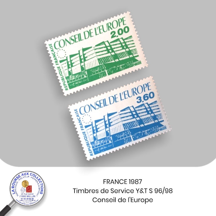 1987 - Y&T S 96/97 - Conseil de l'Europe - Neuf **
