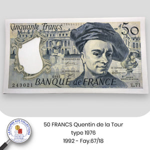 50 FRANCS Quentin de la Tour, type 1976 - 1992 - Fay.67/18 - NEUF / UNC