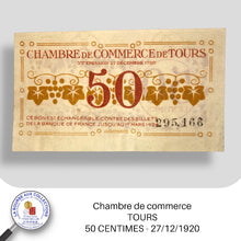 Charger l&#39;image dans la galerie, Tours - 50 CENTIMES - 27/12/1920
