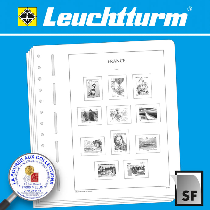 Leuchtturm - Feuilles SF France pour les Blocs Souvenirs 2021